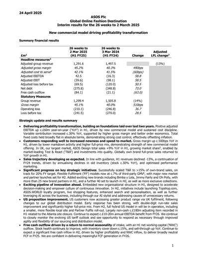 Thumbnail ASOS Half-year Report 2025-h1