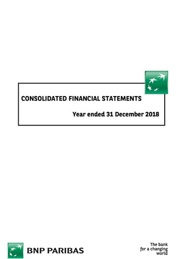 Thumbnail BNP Paribas Financial Statement 2018