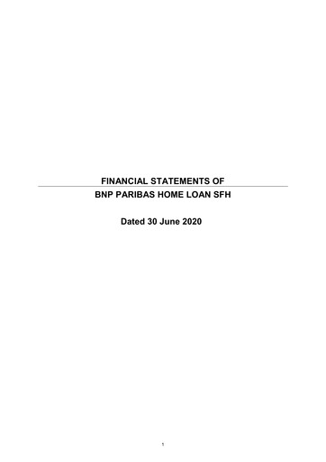 Thumbnail BNP Paribas Financial Statement 2020-h1