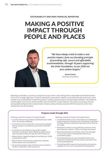 Thumbnail Unite Group (Unite Students) Sustainability Report 2022