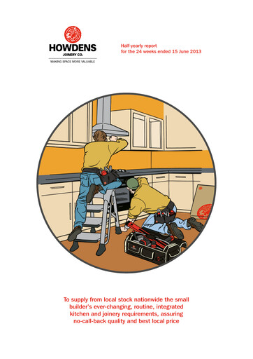 Thumbnail Howden Joinery Half-year Report 2013-h1