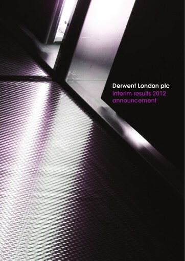 Thumbnail Derwent London Half-year Report 2012-h1