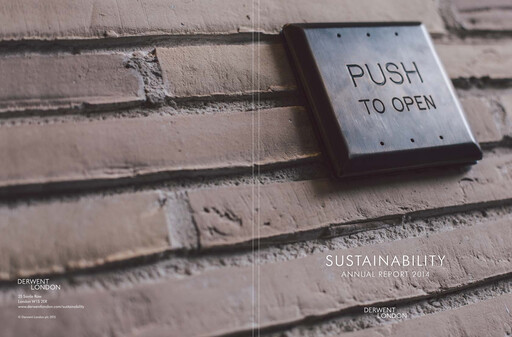 Miniature Derwent London Rapport de durabilité 2014