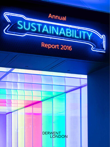 Miniature Derwent London Rapport de durabilité 2016