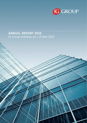 Thumbnail IG Group Annual Report 2012