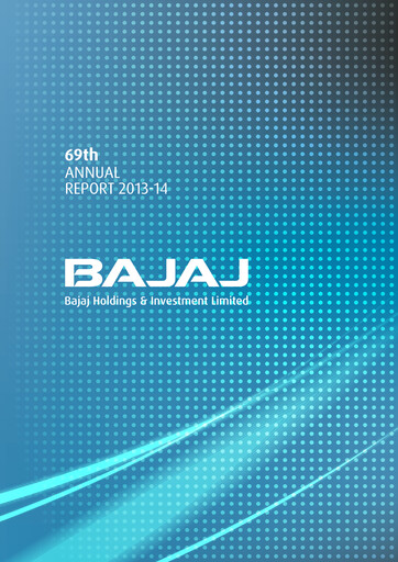 Thumbnail Bajaj Holdings & Investment Annual Report 2013-2014