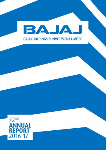 Thumbnail Bajaj Holdings & Investment Annual Report 2016-2017