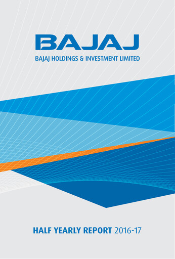Thumbnail Bajaj Holdings & Investment Half-year Report 2016-h1