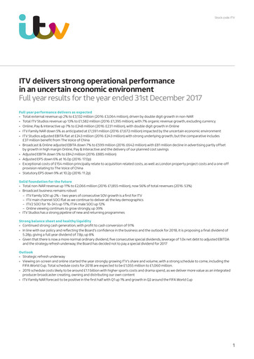Thumbnail ITV plc Financial Report 2017
