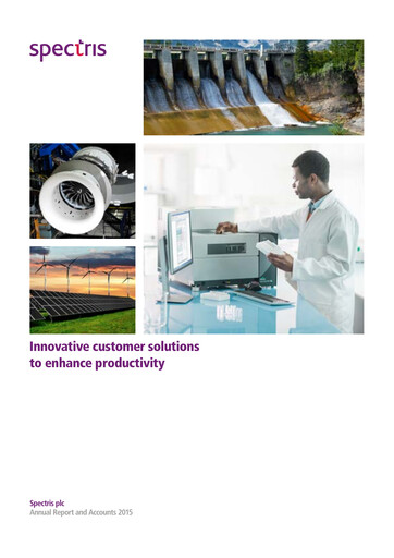 Thumbnail Spectris Annual Report 2015