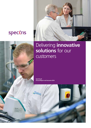 Thumbnail Spectris Annual Report 2016