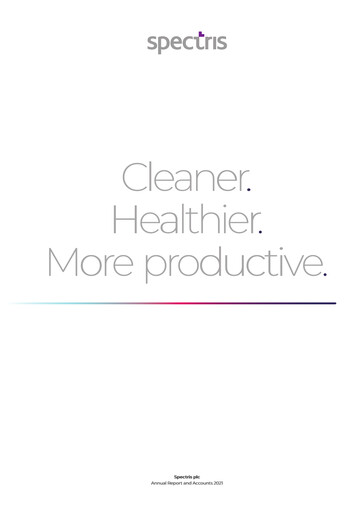 Thumbnail Spectris Annual Report 2021