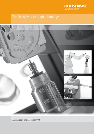 Thumbnail Renishaw Annual Report 2009