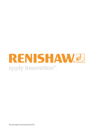 Thumbnail Renishaw Annual Report 2015