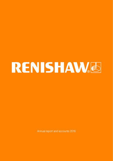 Thumbnail Renishaw Annual Report 2016