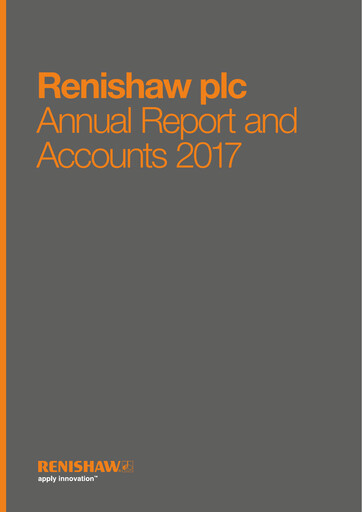 Thumbnail Renishaw Annual Report 2017