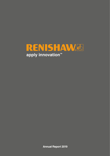 Thumbnail Renishaw Annual Report 2019