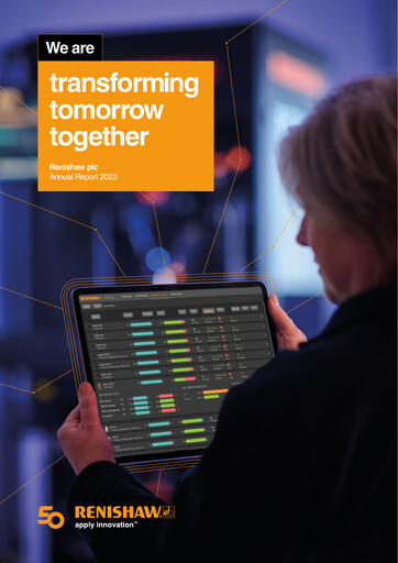 Thumbnail Renishaw Annual Report 2023