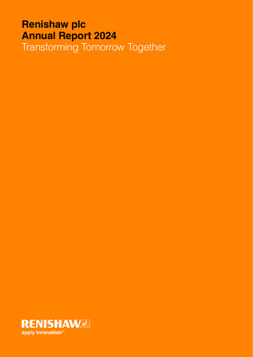 Thumbnail Renishaw Annual Report 2024