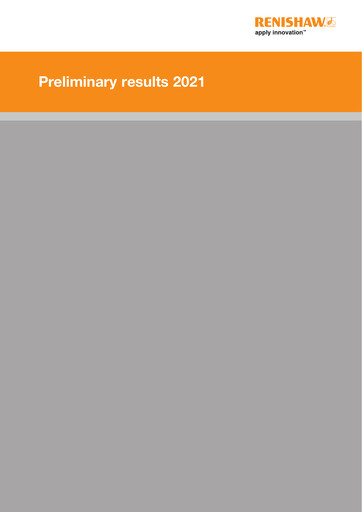 Thumbnail Renishaw Financial Report 2021