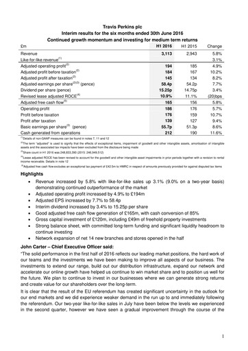 Thumbnail Travis Perkins Half-year Report 2016-h1