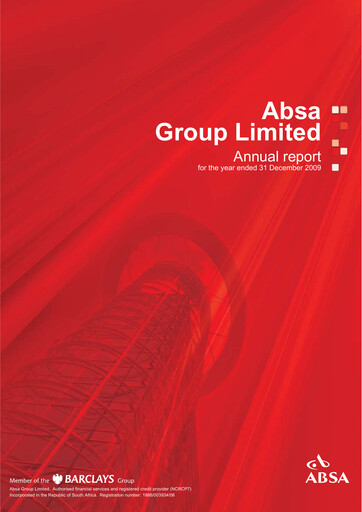 Miniature Absa Bank Rapport annuel 2009