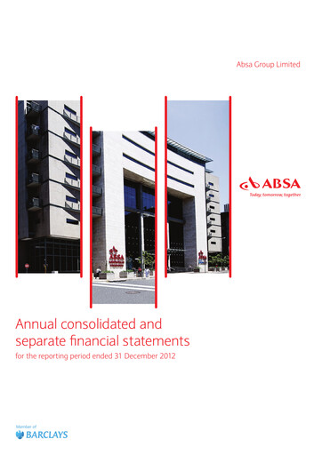 Miniature Absa Bank Bilan financier 2012