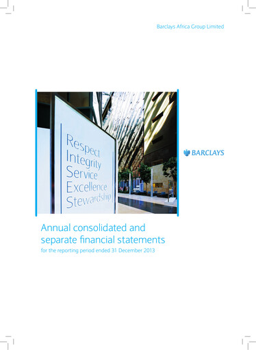 Miniature Absa Bank Bilan financier 2013