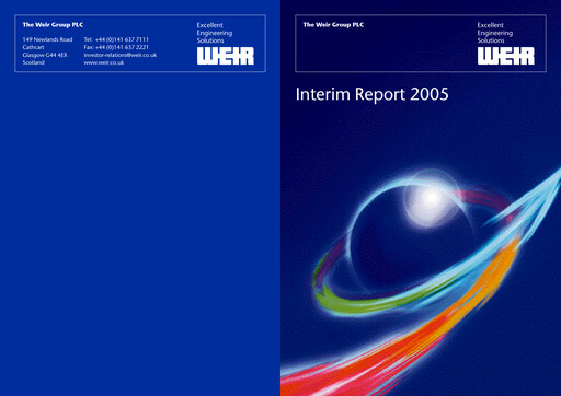 Thumbnail The Weir Group Half-year Report 2005-h1