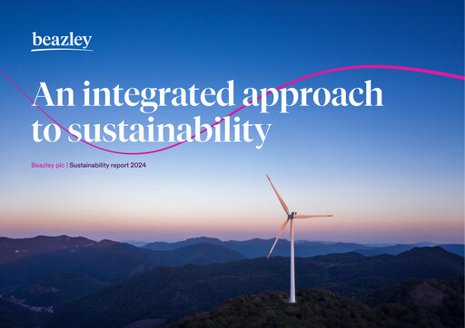 Thumbnail Beazley Sustainability Report 2024