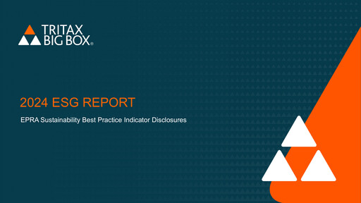 Thumbnail Tritax Big Box REIT ESG Report 2024