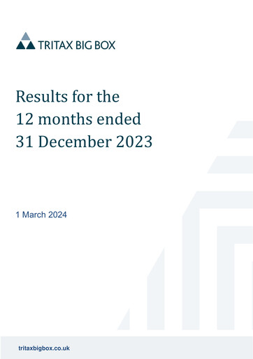 Thumbnail Tritax Big Box REIT Financial Report 2023