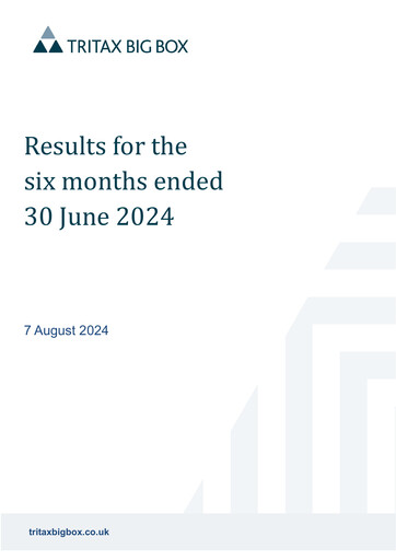 Thumbnail Tritax Big Box REIT Half-year Report 2024-h1