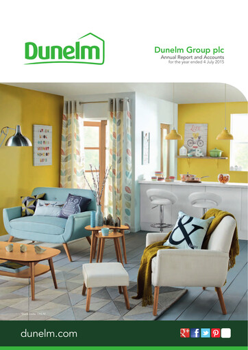 Thumbnail Dunelm Group Annual Report 2015