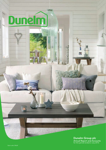 Thumbnail Dunelm Group Annual Report 2016
