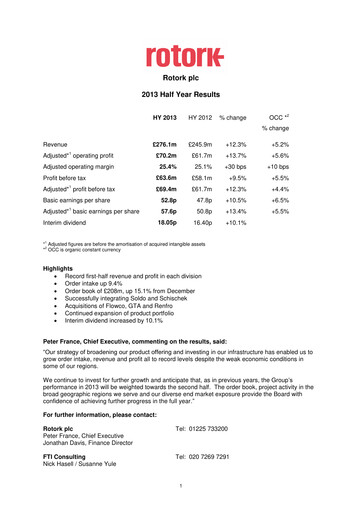 Thumbnail Rotork Half-year Report 2013-h1