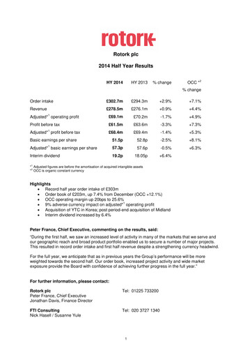 Thumbnail Rotork Half-year Report 2014-h1
