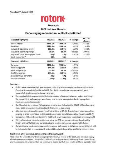 Thumbnail Rotork Half-year Report 2022-h1