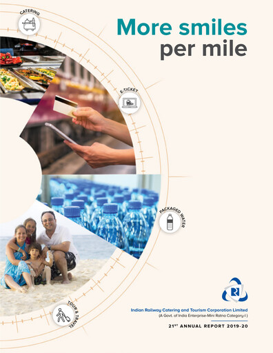 Thumbnail Indian Railway Catering & Tourism Annual Report 2019-2020