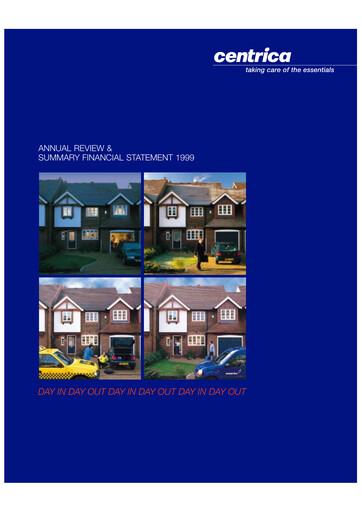 Thumbnail Centrica Annual Report 1999