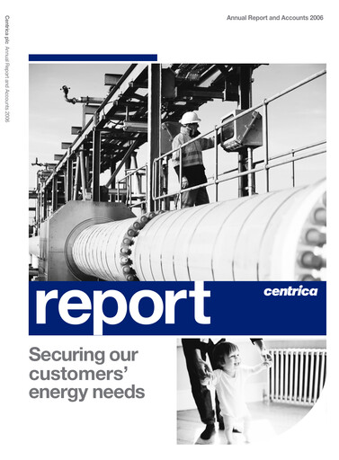 Thumbnail Centrica Annual Report 2006