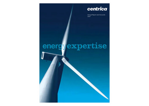 Thumbnail Centrica Annual Report 2007