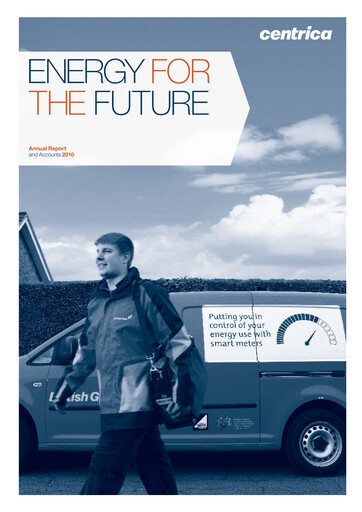 Thumbnail Centrica Annual Report 2010