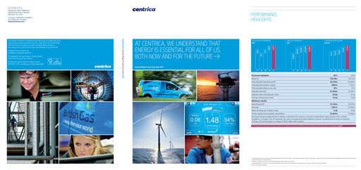 Thumbnail Centrica Annual Report 2011