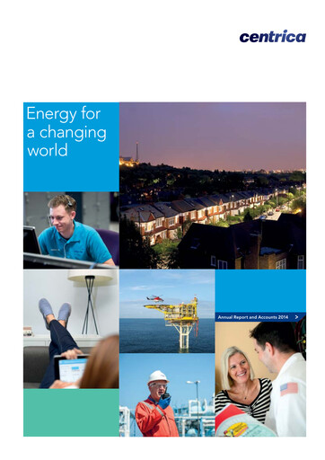Thumbnail Centrica Annual Report 2014