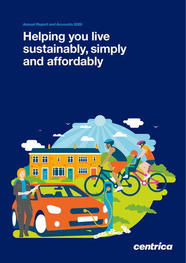 Thumbnail Centrica Annual Report 2020