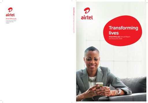 Miniature Airtel Africa Rapport annuel 2020