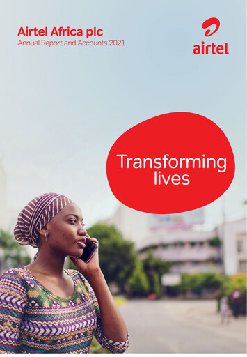 Miniature Airtel Africa Rapport annuel 2021