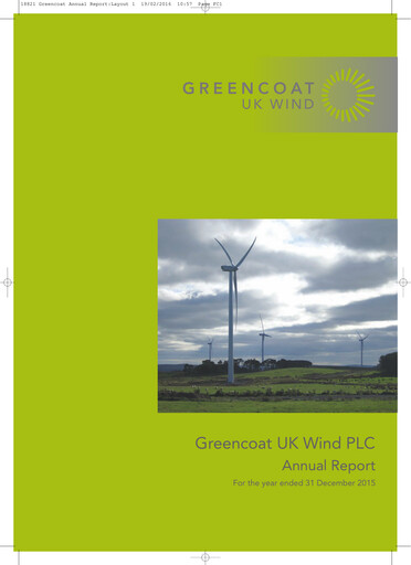 Thumbnail Greencoat UK Wind Annual Report 2015