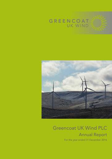 Thumbnail Greencoat UK Wind Annual Report 2016